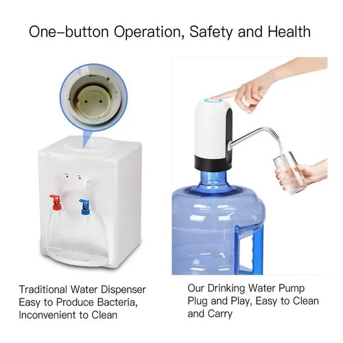 2 Dispensadores de agua eléctrico para botellón recargable