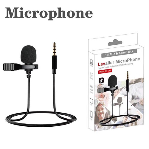 Micrófono 3,5 mm de solapa para celular